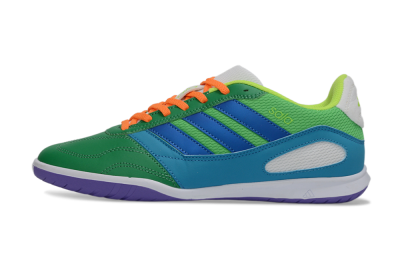 Men's Adidas Top Sala IC Football Shoes - Green/Ocean Blue/Lime Punch