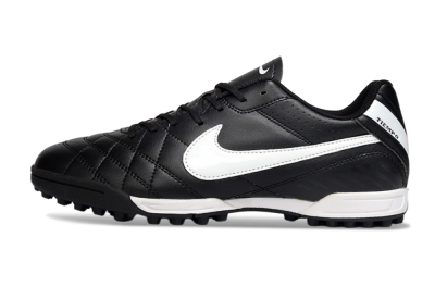 Men's Nike Tiempo Legend 10 Elite TF Football Shoes - Black/White/Gray