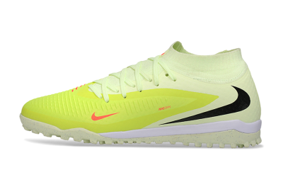Unisex Nike Phantom 6 Elite High TF Football Shoes - Yellow/Electric Lemon/Neon Green