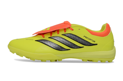 Men's Adidas Predator 26 Elite Fold-Over Tongue TF Football Shoes - Yellow/Electric Yellow/Flame Orange