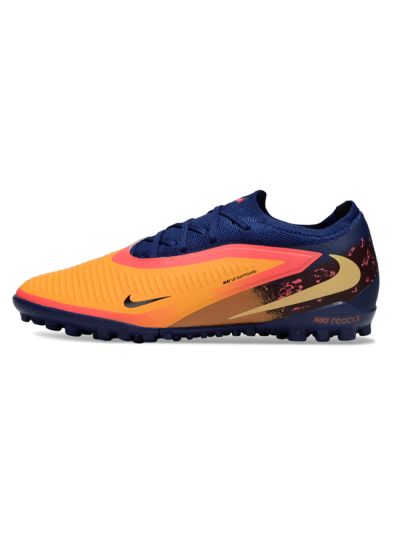 Unisex Nike Phantom 6 Elite Low TF Football Shoes - Orange/Deep Blue/Flame Pink