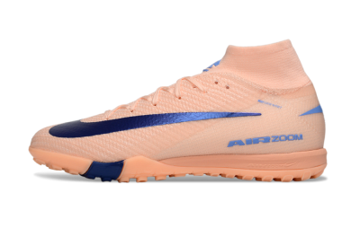 Unisex Nike Air Zoom Mercurial Superfly 10 Elite TF Football Shoes - Peach/Royal Blue/Soft Coral