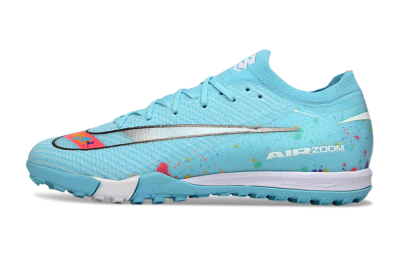 Men's Nike Air Zoom Mercurial Vapor 16 Elite TF Football Shoes - Aqua/Bright Blue/White