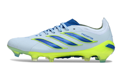 Unisex Adidas Predator 26 Elite FG Football Boots - Blue/Electric Lime/Azure