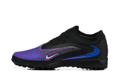 Men's Nike Phantom 6 Elite Low TF Football Shoes - Black/Royal Blue/Magenta
