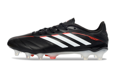 Men's Adidas Copa Pure 3 FG Football Boots - Black/Vibrant Red/Frosted White
