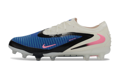 Unisex Nike Phantom 6 Elite Low FG Football Boots - Blue/Electric Blue/Fierce Pink