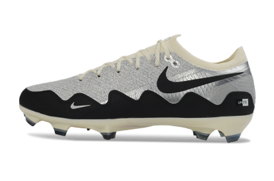 Unisex Patta x Nike Air Zoom Mercurial Vapor 16 Elite FG Football Boots - Black/Silver/White