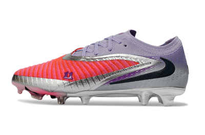 Unisex Nike Phantom 6 Elite Low FG Football Boots - Pink/Vibrant Coral/Metallic Silver