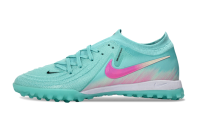 Men's Nike Phantom GX 2 Elite TF Football Shoes - Aqua/Pink Mist/Soft Green