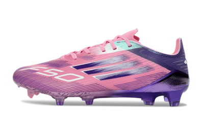 Men's Adidas F50 Elite FG Football Boots - Pink/Purple Bliss/Soft Pink