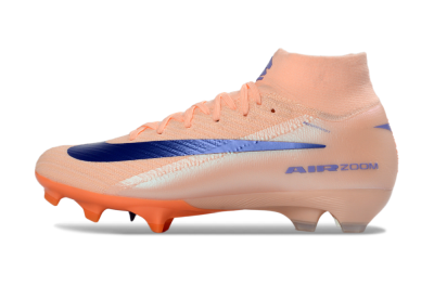 Unisex Nike Air Zoom Mercurial Superfly 10 Elite FG Football Boots - Peach/Coral Blue/Soft Orange