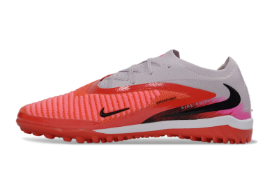 Unisex Nike Phantom 6 Elite Low TF Football Shoes - Red/Coral Blaze/Black