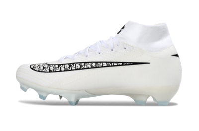Unisex Nike Air Zoom Mercurial Superfly 10 Elite FG Football Boots - White/Black/Blue