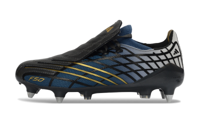Unisex Adidas F50 Spider Elite SG Football Boots - Blue/Night Sky/Golden Accent