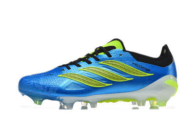 Men's Adidas Predator 26 Elite FG Football Boots - Blue/Electric Blue/Neon Green