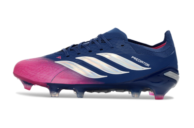 Unisex Adidas Predator 26 Elite FG Football Boots - Navy/Electric Pink/Deep Blue