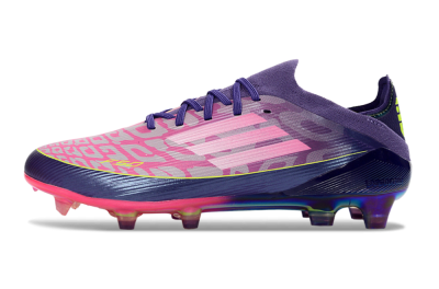 Men's Adidas F50 Elite FG Football Boots - Purple/Vibrant Pink/Rainbow Gradient