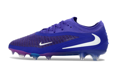 Unisex Nike Phantom 6 Elite Low FG Football Boots - Purple/Royal Purple/Electric Blue