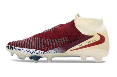 Men's Nike Phantom 6 High Elite AG Football Boots - Red/Crimson Red/Dreamy White