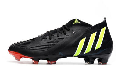 Men's Adidas Predator Edge Geometric.1 FG Football Boots - Black/Yellow/Red