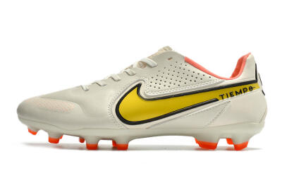 Men's Nike Tiempo Legend 9 Elite FG Football Boots - White/Yellow