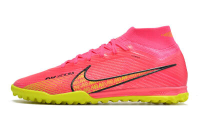 Men's Nike Mercurial Superfly 9 Elite TF Football Shoes - Pink/Yellow