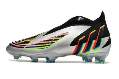 Unisex Adidas Predator FIFA World Cup Qatar 2022 Edge+ FG Football Boots - Silver/Black
