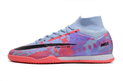 Men's Nike Air Zoom Mercurial Superfly 9 Elite IC Football Shoes - Blue/Purple/Red