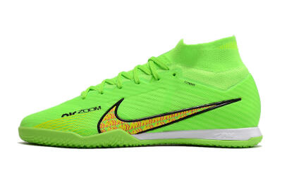 Men's Nike Air Zoom Mercurial Superfly 9 Elite IC Football Shoes - Green/Yellow/Pink