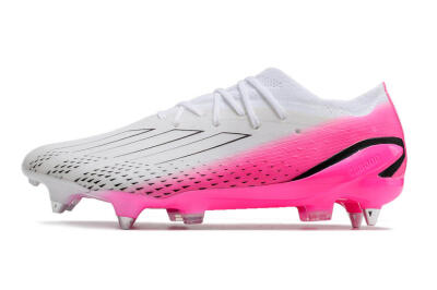 Men's Adidas X Speedportal.1 SG Football Boots - White/Pink/Black