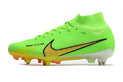 Men's Nike Air Zoom Mercurial Superfly 9 Elite SG Football Boots - Green/Yellow/Pink