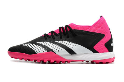 Men's Adidas Predator Accuracy.3 TF Football Shoes - Black/Pink/White