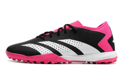Men's Adidas Predator Accuracy.3 TF Football Shoes - Black/Pink/White