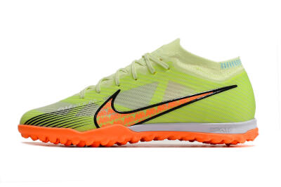 Unisex Nike Air Zoom Mercurial Vapor 15 Elite TF Football Shoes - Green/Black/Orange