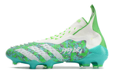 Unisex Adidas Predator Freak+ FG Football Boots - White/Green