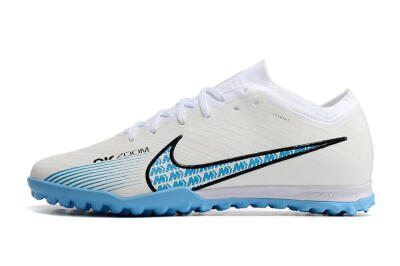 Unisex Nike Air Zoom Mercurial Vapor 15 Elite TF Football Shoes - White/Blue/Black