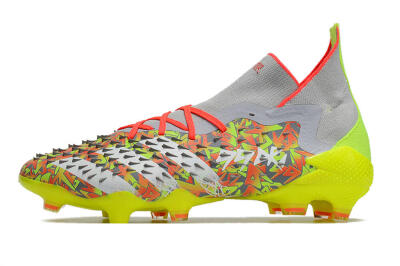 Unisex Adidas Predator Freak.1 FG Football Boots - Grey/Yellow/Orange