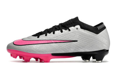 Men's Nike Mercurial Vapor 15 Elite FG Football Boots - Silver/Black/Pink