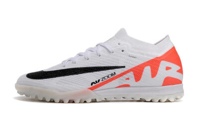 Men's Nike Air Zoom Mercurial Vapor 15 Elite TF Football Shoes - White/Black/Red