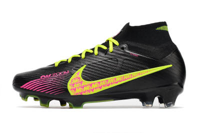 Men's Nike Air Zoom Mercurial Superfly 9 Elite FG Football Boots - Black/Yellow/Pink