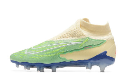 Men's Nike Phantom GX Elite DF FG Football Boots - Green/Beige/Blue