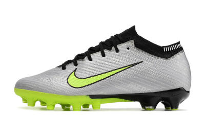 Unisex Nike Air Zoom Vapor 15 Elite SE AG Football Boots - Silver/Green/Black