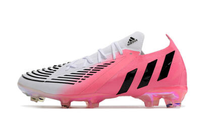 Men's Adidas Predator Edge.1 FG Football Boots - White/Pink/Black