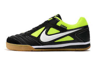 Men's Nike SB Gato IC Football Shoes - Black/Green/White