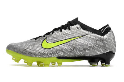 Men's Nike Air Zoom Mercurial Vapor 15 Elite AG Football Boots - Silver/Green/Black