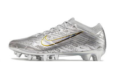 Men's Nike Air Zoom Mercurial Vapor 15 Elite AG Football Boots - Silver/Gold