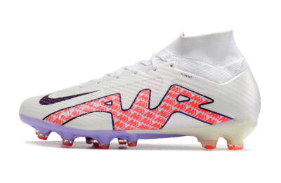 Men's Nike Air Zoom Mercurial Superfly 9 Elite AG Football Boots - White/Pink