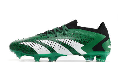 Men's Adidas Predator Accuracy.1 Low FG Football Boots - Green/White/Black