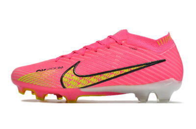 Unisex Nike Air Zoom Mercurial Vapor 15 Elite FG Football Boots - Pink/Yellow